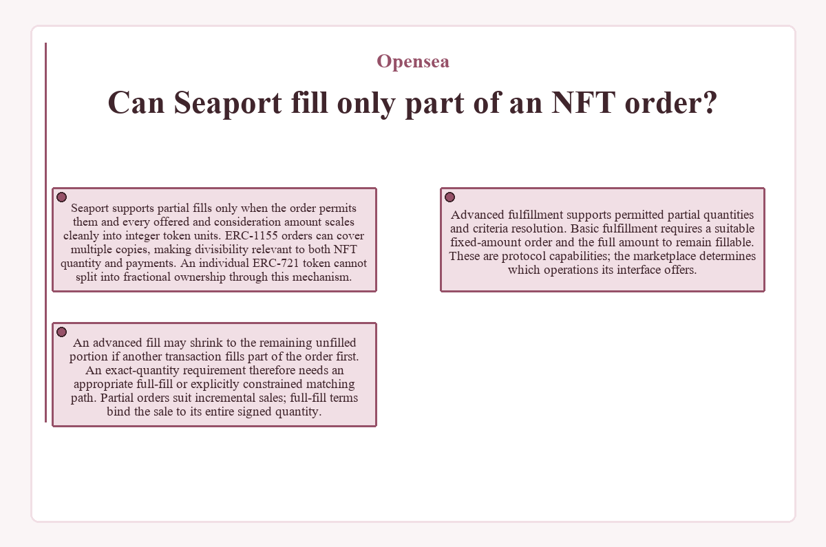 Opensea - Can Seaport fill only part of an NFT order? - diagram
